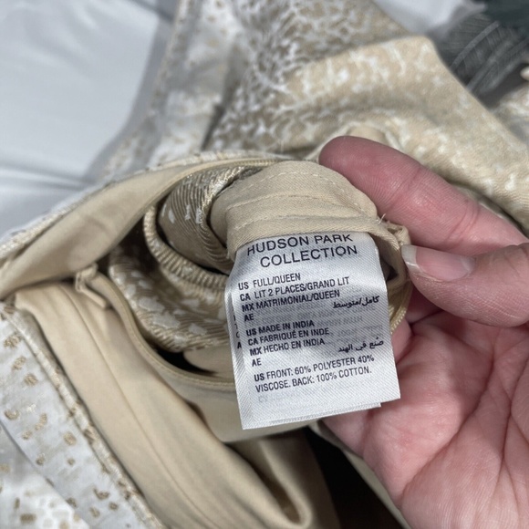 NIB‎ $400 [ Full / Queen ] Duvet Cover for Hudson Park Speckle Ombre - Picture 9 of 11